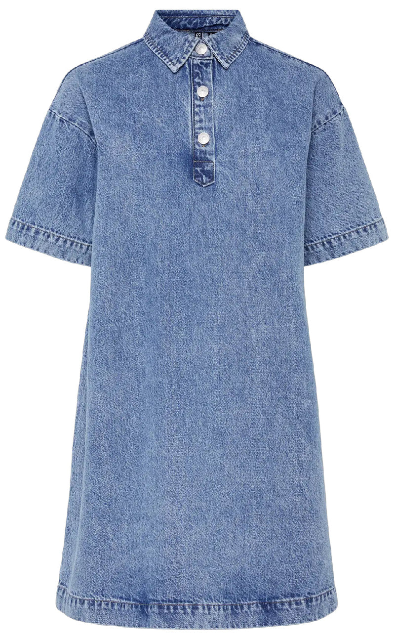 Pieces Kjole - Kenya - Medium Blue Denim