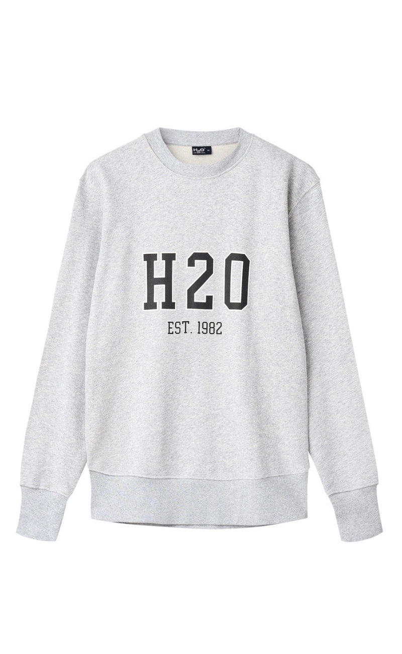 H2O Sweater - Collage Sweat O'Neck - Light Grey Melange