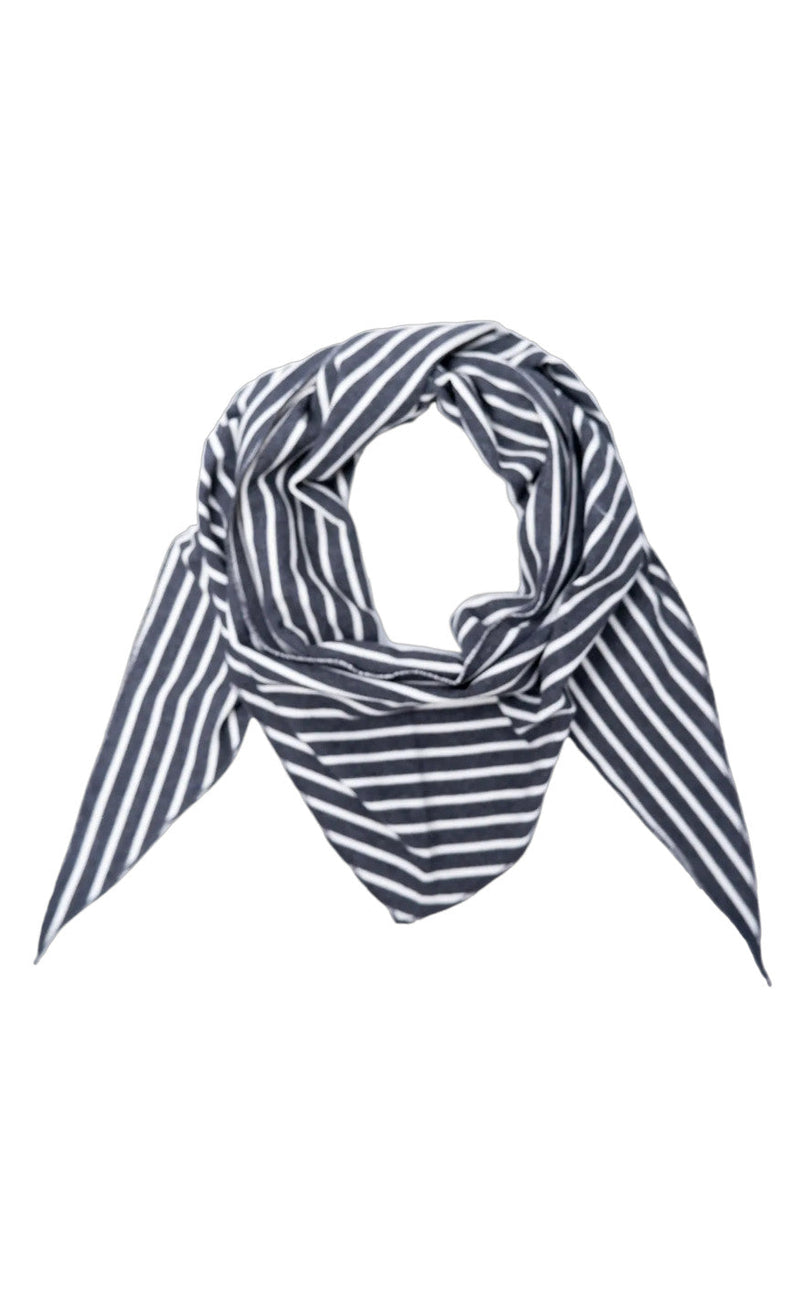 Black Colour Skjerf - Sailor - Grey