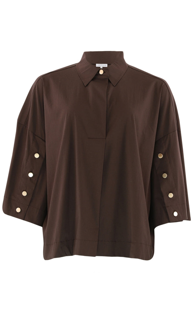 Continue Skjorte - Klara - Brown