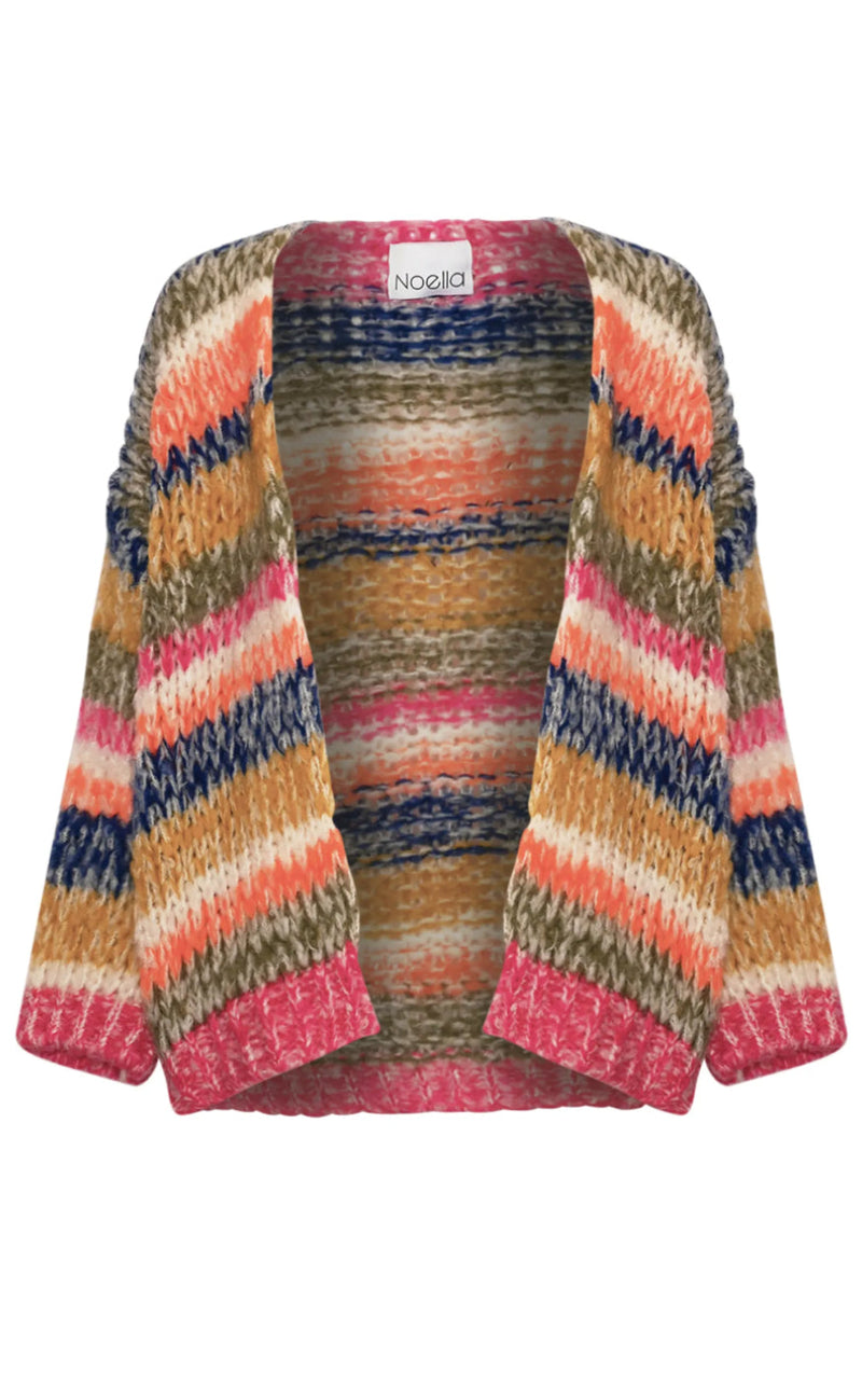 Noella Cardigan - Krissa - Tundra Stripe