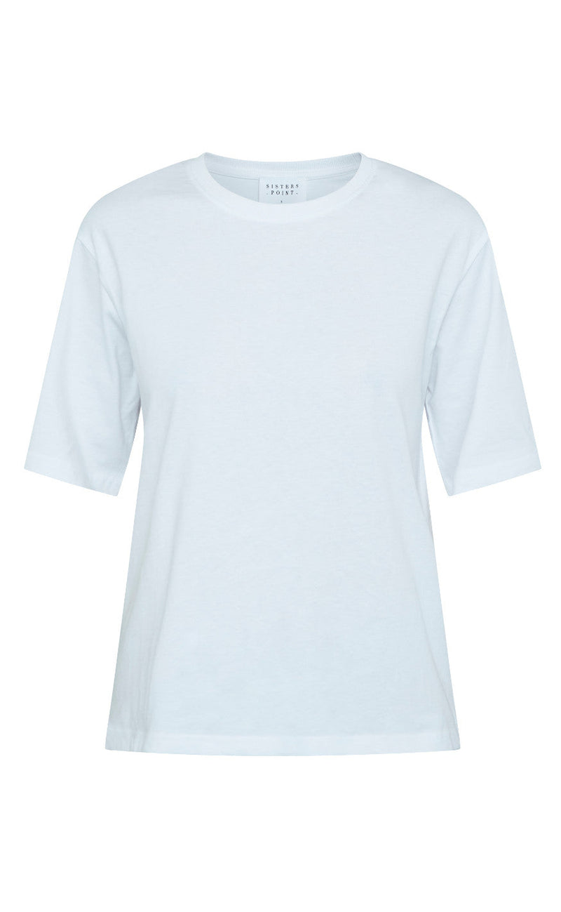 Sisters Point T-shirt - Heda Loose - White/Lemon
