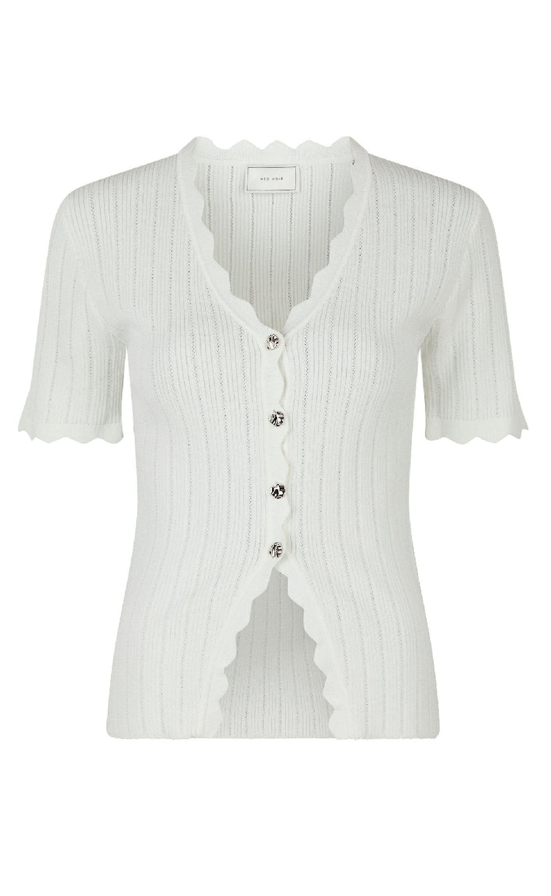 Neo Noir Bluse - Larifa Stitch - White