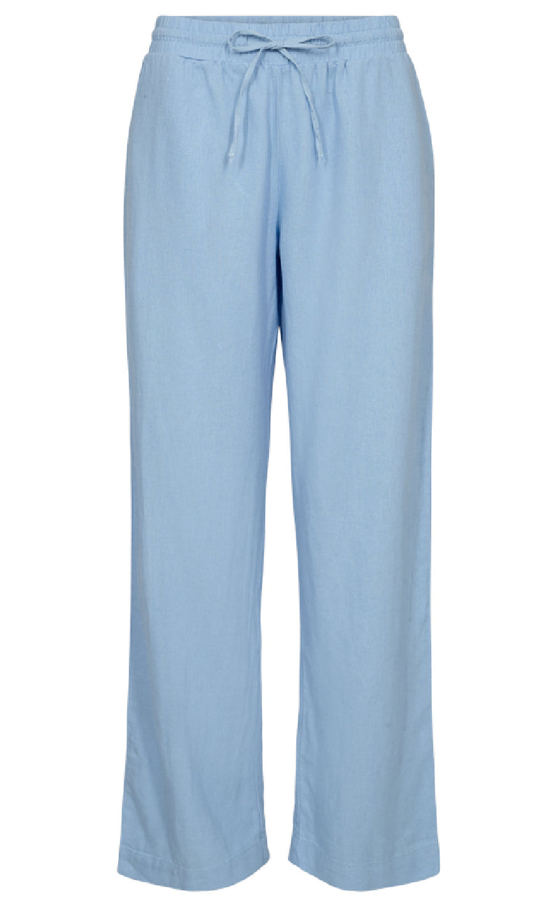 Freequent Bukser - Lava - Chambray Blue