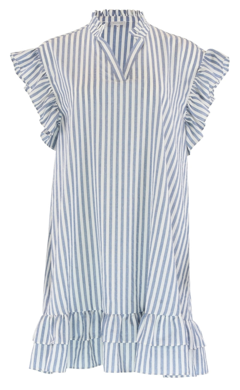 Continue Kjole - Lee Stripe - Blue Stripe