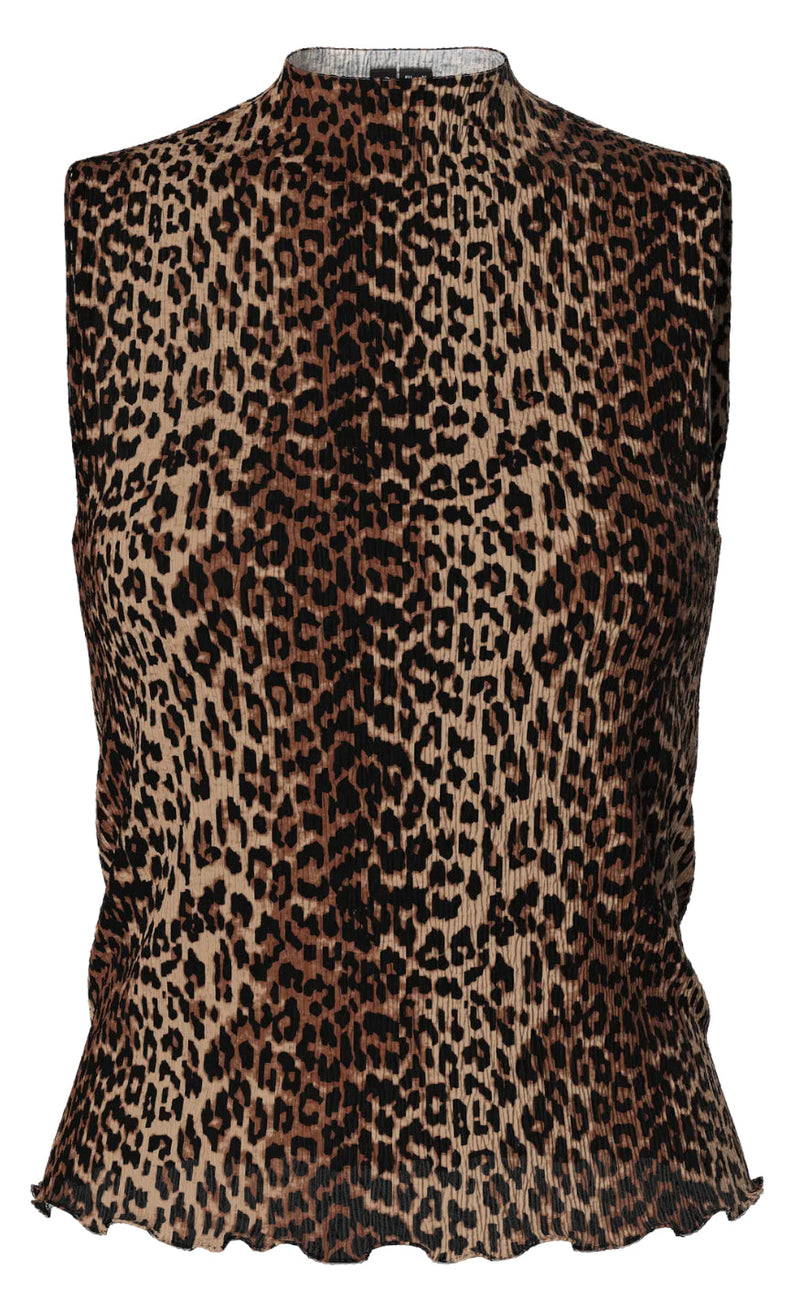Pieces Topp - Flora - Black Leo