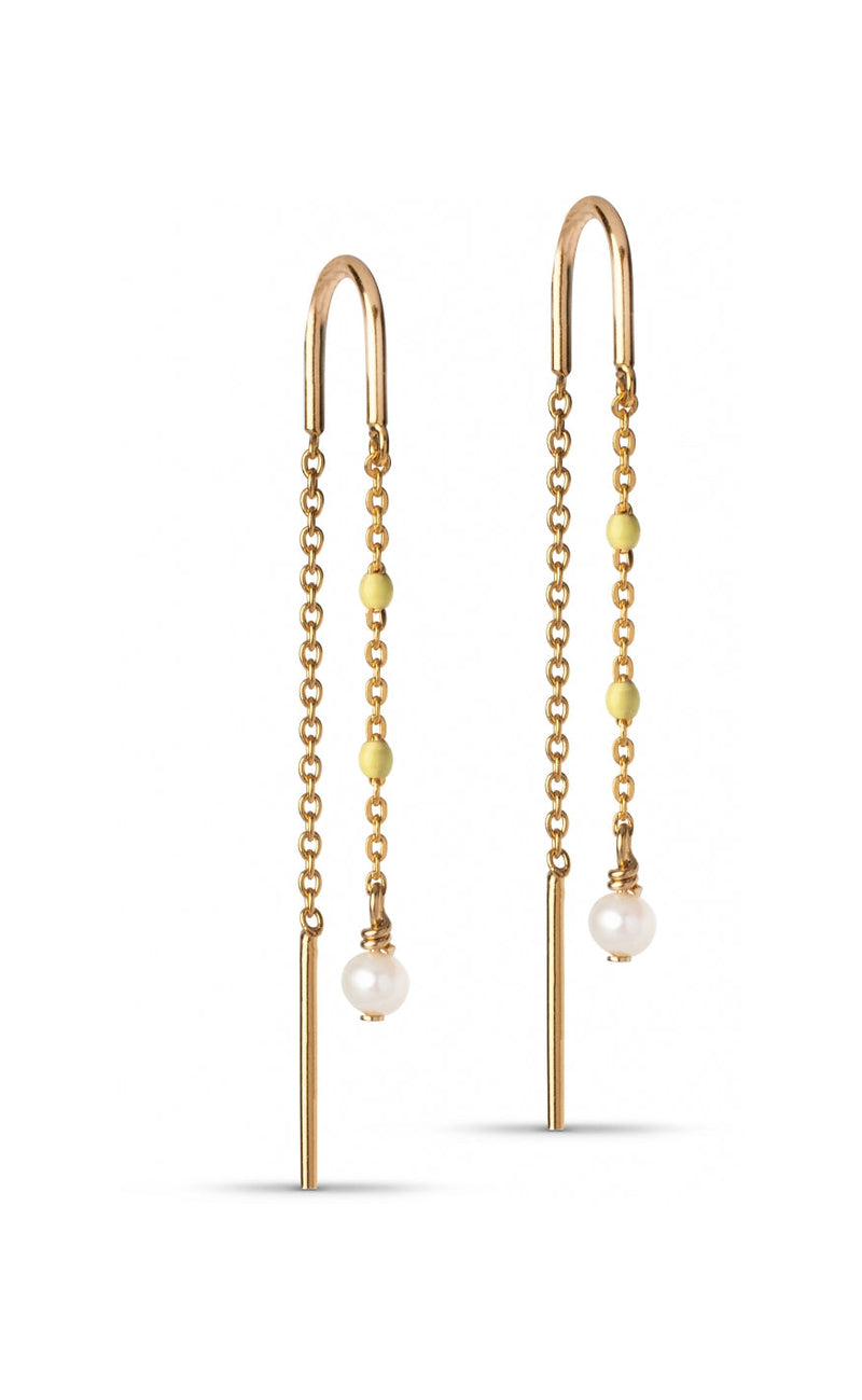 ENAMEL Copenhagen Øreringer - Lilja - Gold
