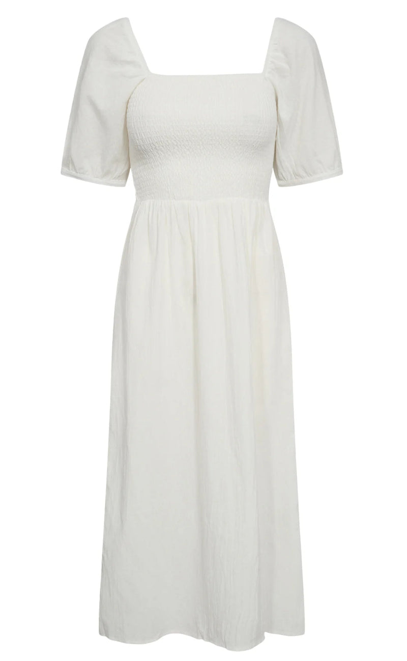 Liberte Kjole - Line - White