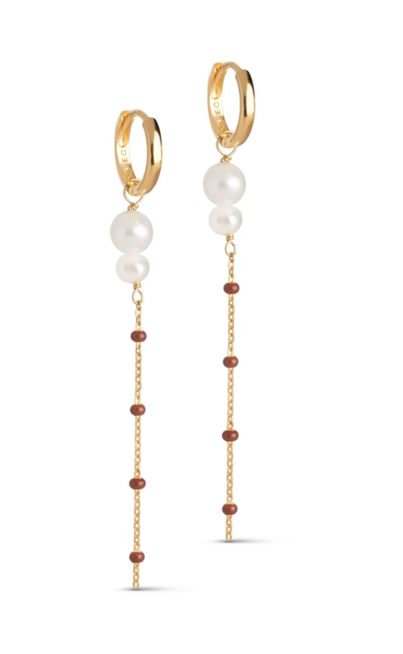 ENAMEL Copenhagen Øreringer - Lola Double - Copper