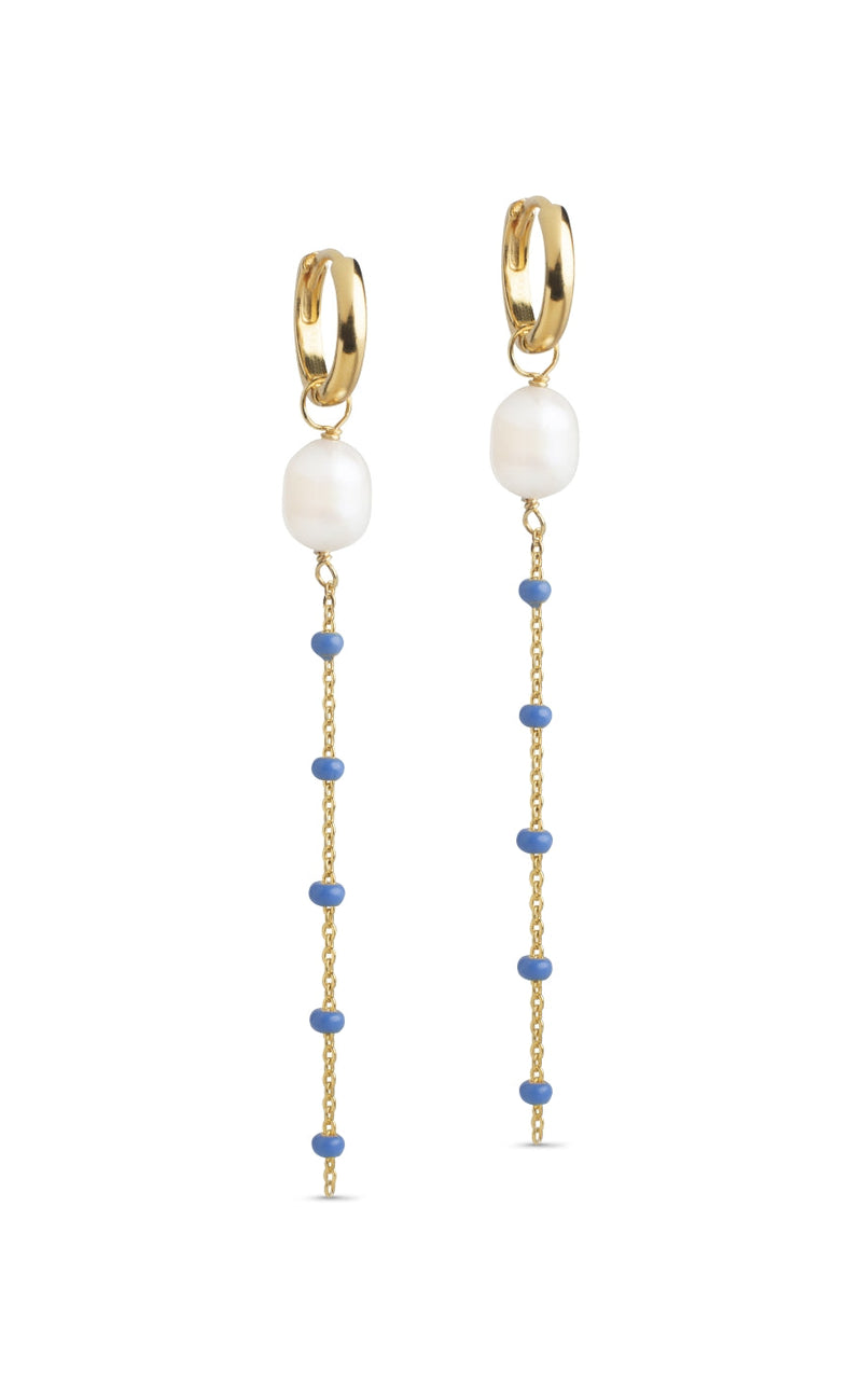 ENAMEL Copenhagen Øreringer - Lola Glory - Cornflower
