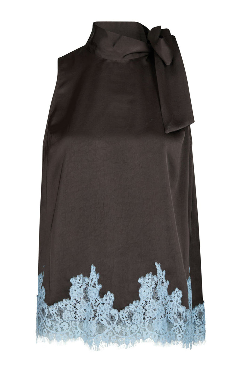 Neo Noir Topp - Lorenz Lace - Dark Brown