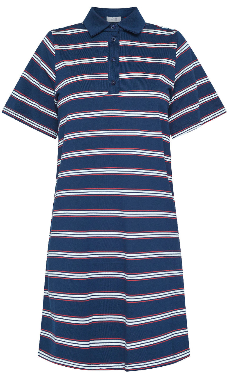 Love & Divine Kjole - Love1349 - Navy/Stripe
