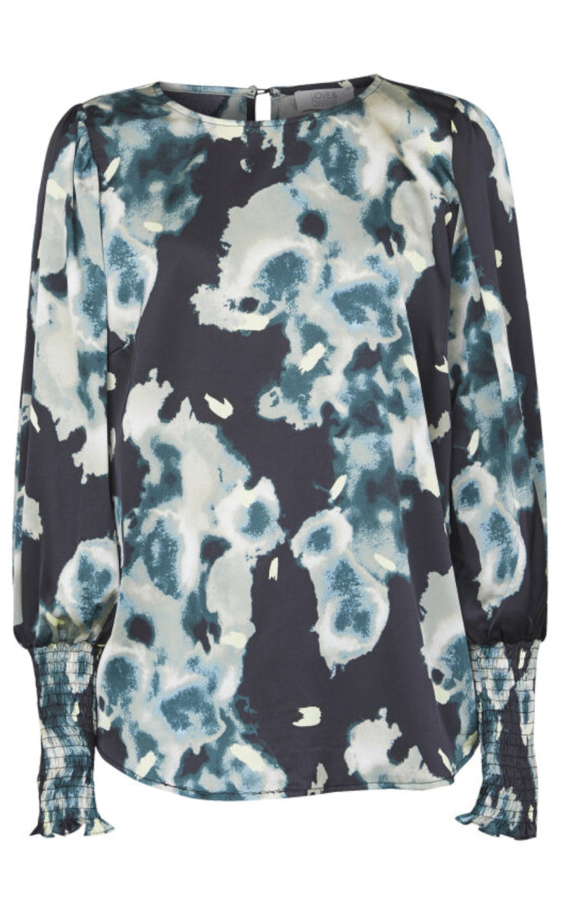 Love & Divine Bluse - Love738-16 - Black/Pine