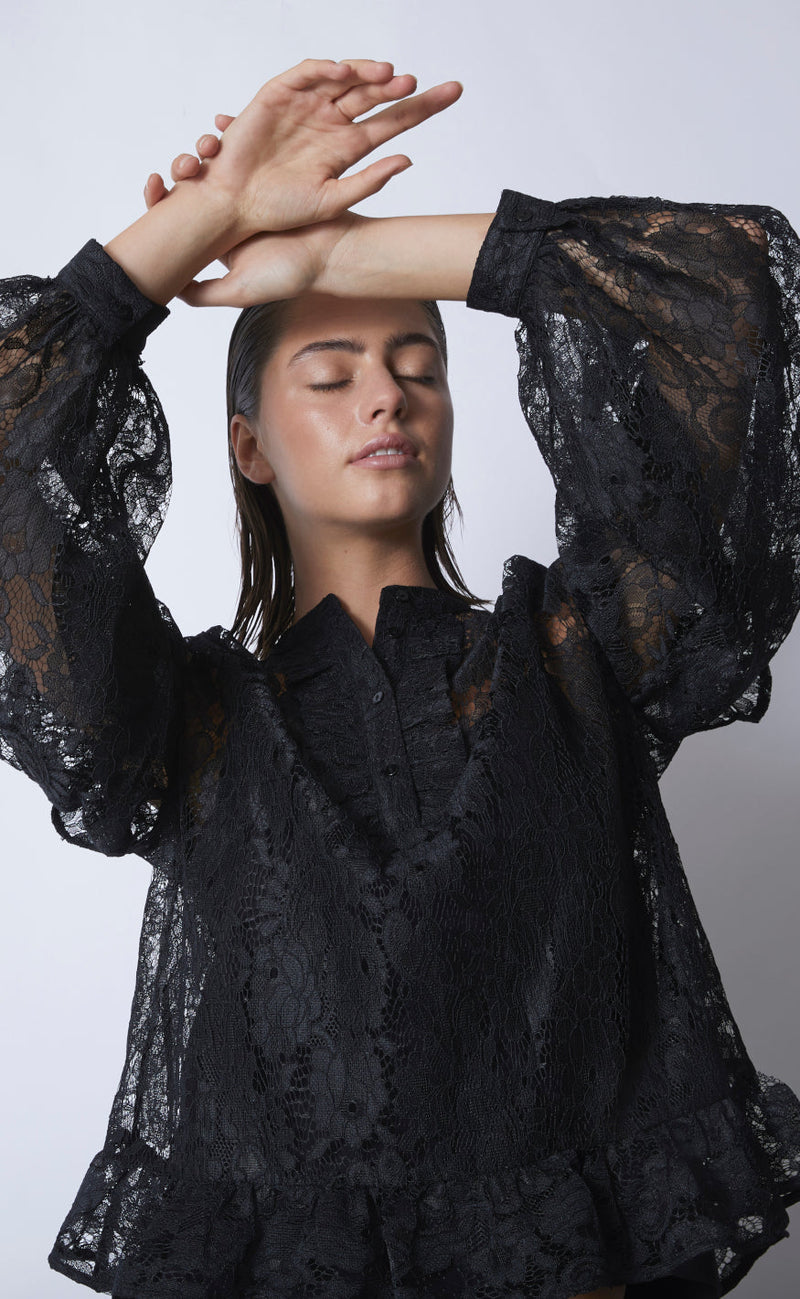 Love & Divine Bluse - Love1034 - Black