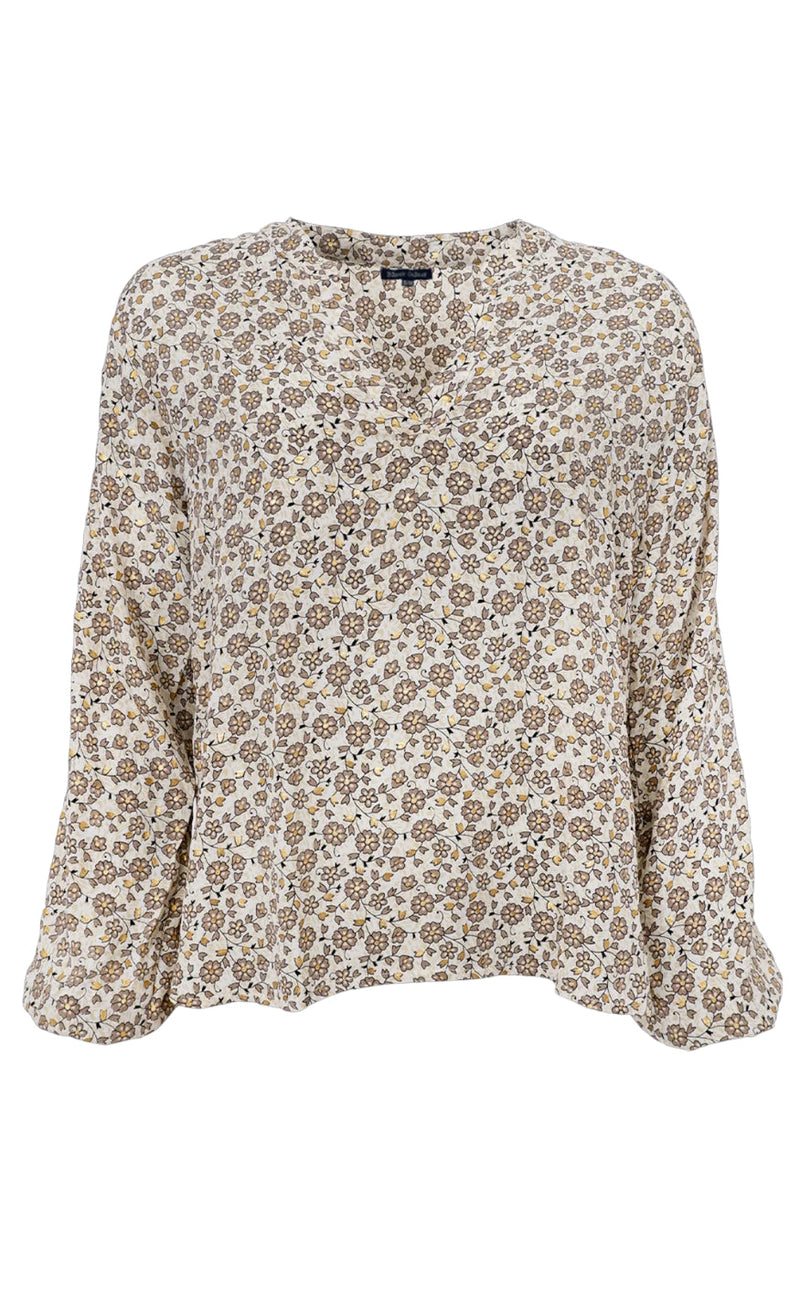 Black Colour Bluse - Luna - Latte Daisy