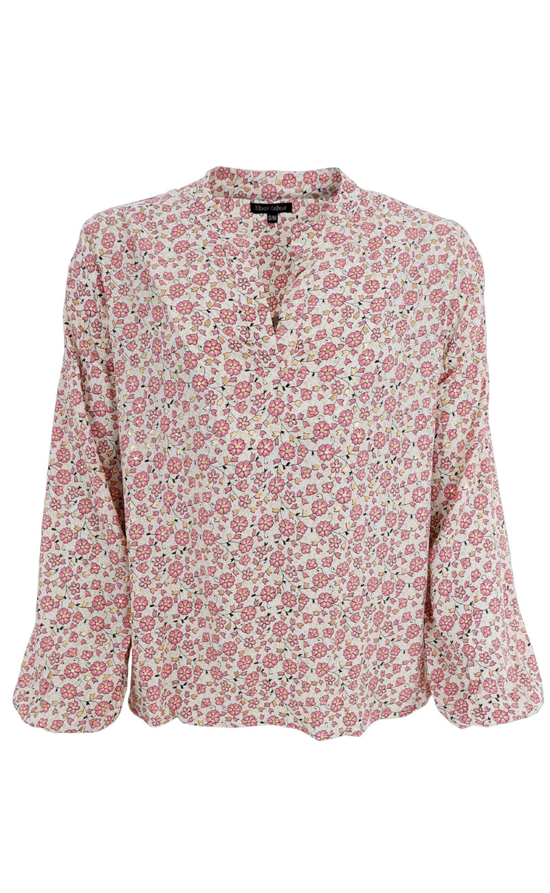 Black Colour Bluse - Luna - Rose Daisy