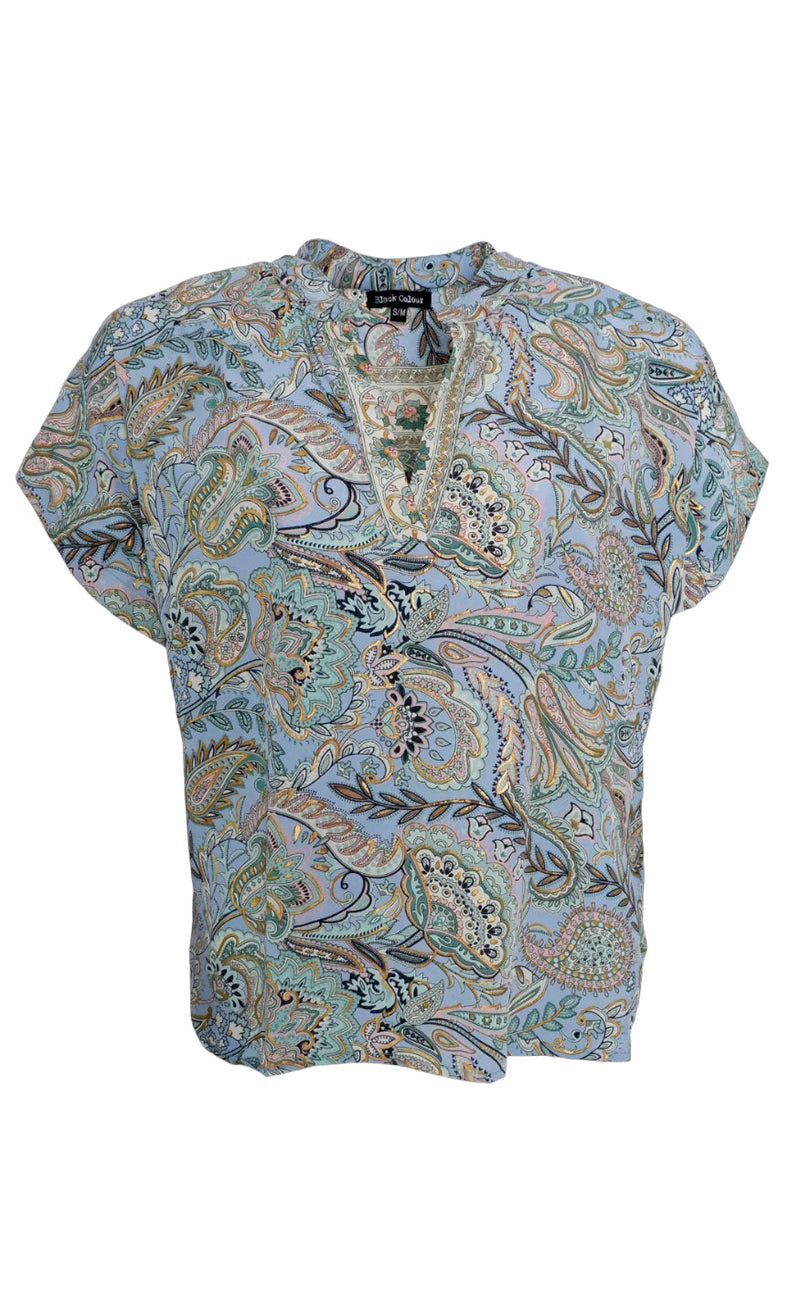 Black Colour Topp - Luna Andrea - Blue Garden