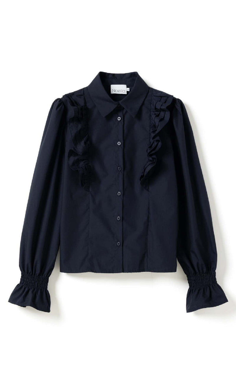 Noella Bluse - Lucina - Navy Blue