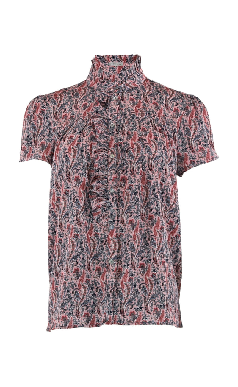 Continue Bluse - Malika - Rose Paisley