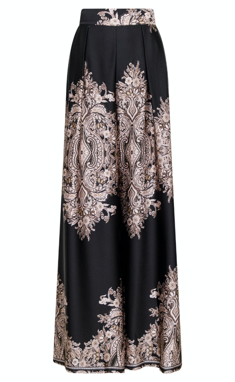 Neo Noir Bukser - Mana Paisley - Black
