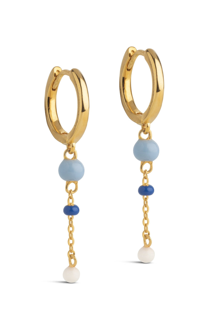 ENAMEL Copenhagen Øreringer - Lola Bold Hoops - Marine