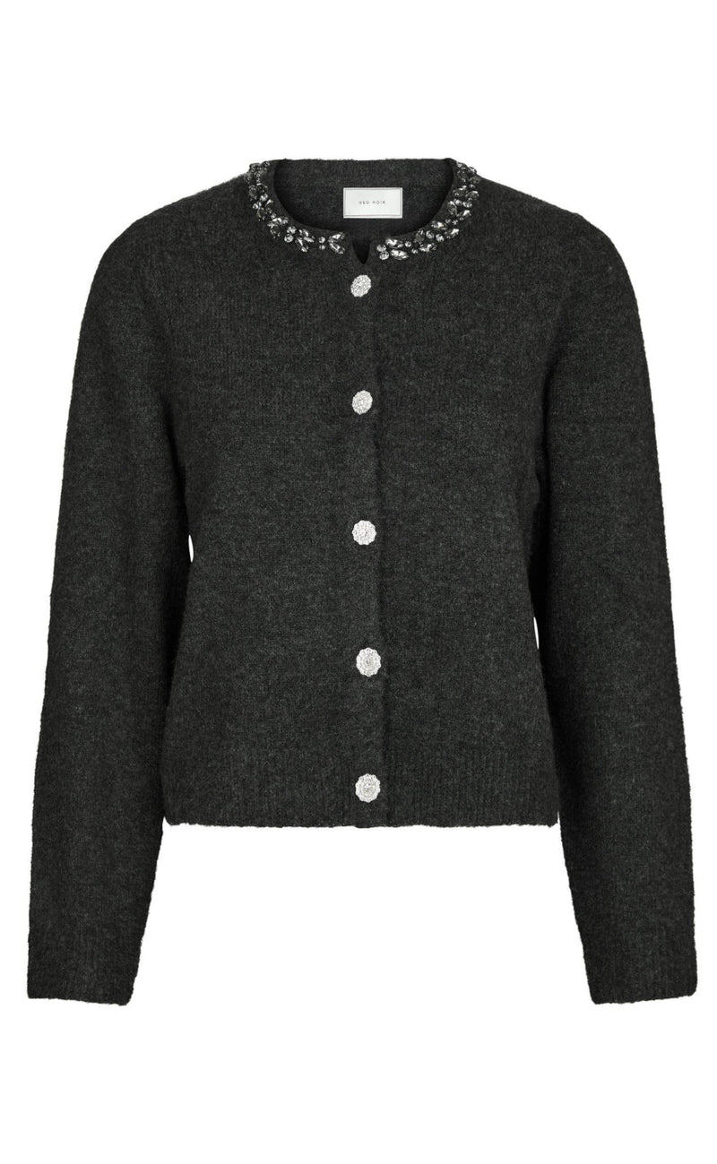 Neo Noir Cardigan - Marie Stone - Antracit