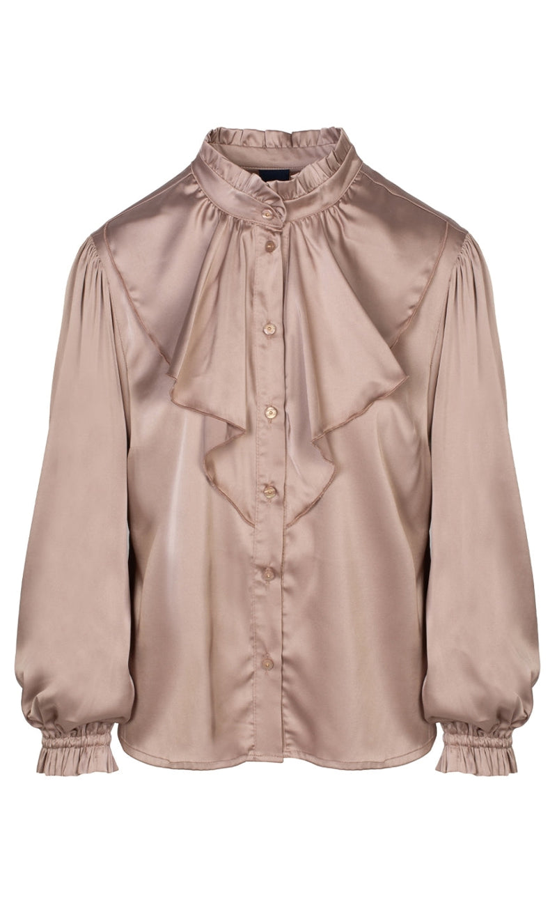 One Two Luxzuz Skjorte - Mian - Light Taupe