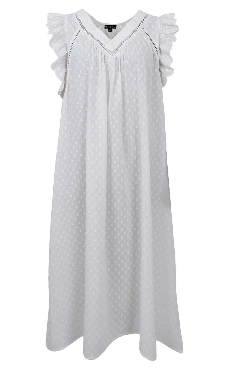 Black Colour Kjole - Mie Frill - White