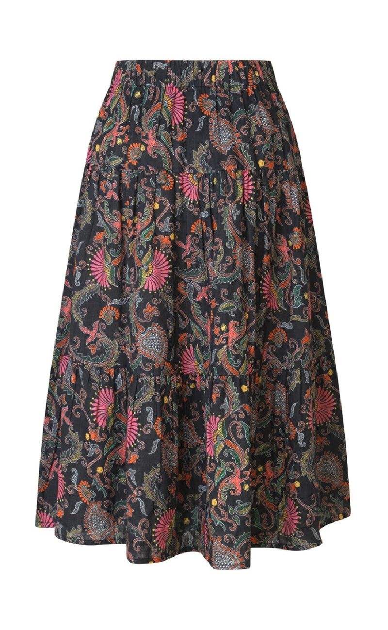 Lollys Laundry Skjørt - Morning LL Midi - Flower Print