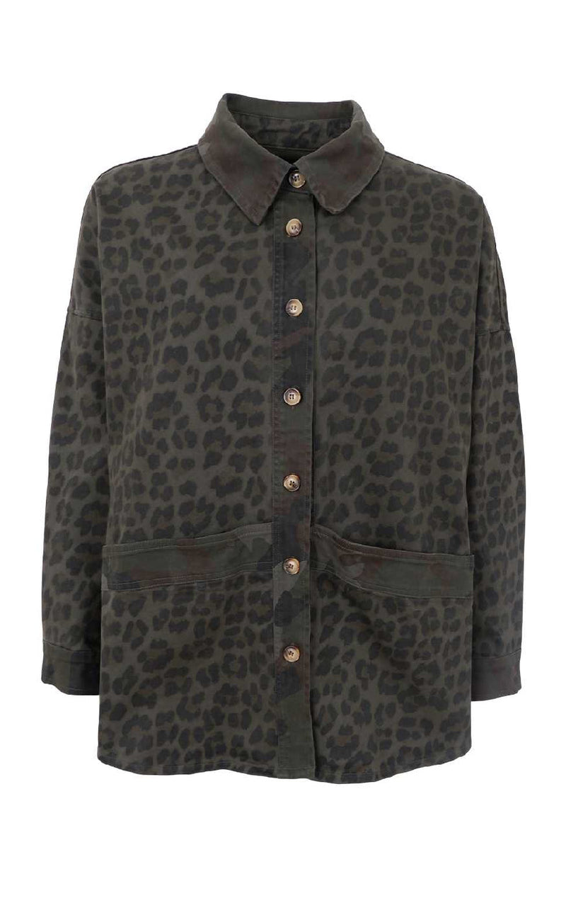 Black Colour Jakke - Morgan - Camouflage