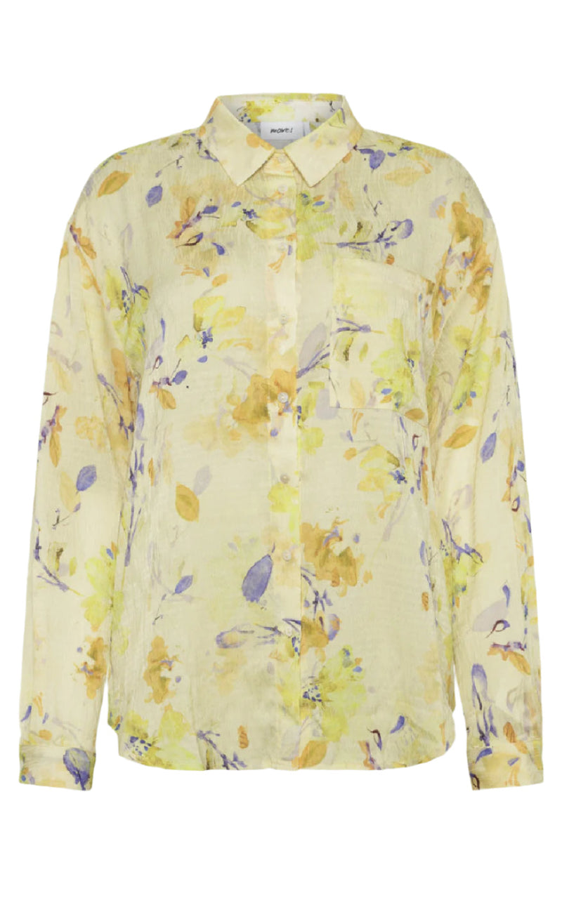 Moves Skjorte - Lenora - Pastel Yellow