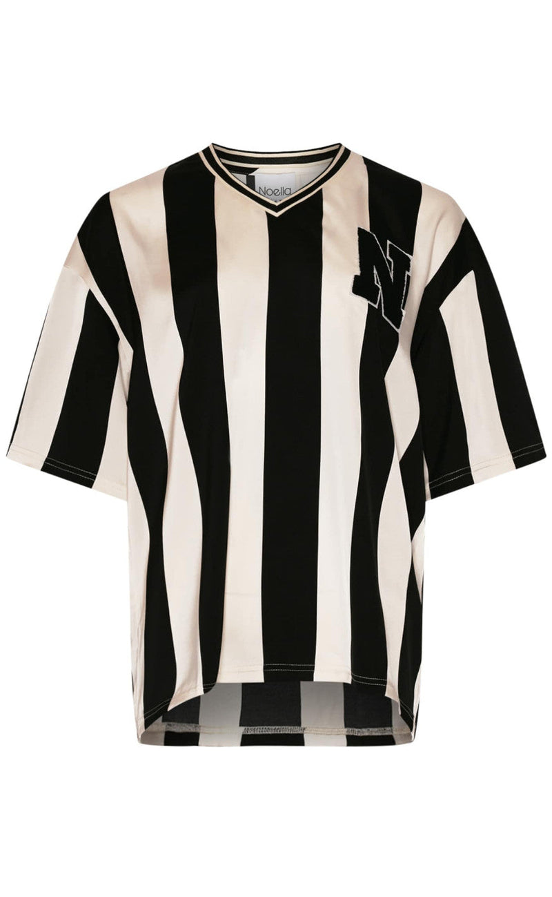 Noella Bluse - Lucena - Black Ivory Stripe