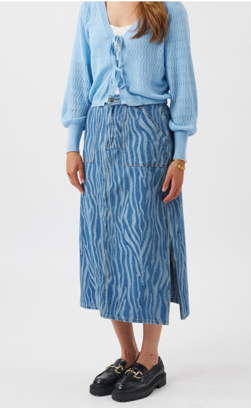 Moves Skjørt - Guna - Medium Blue