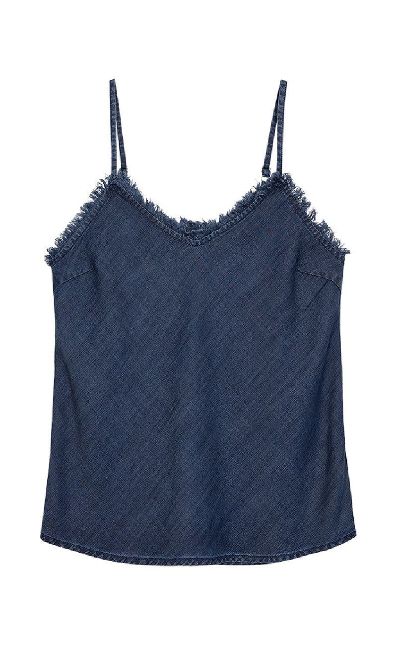 Freequent Topp - Renna - Medium Blue Denim