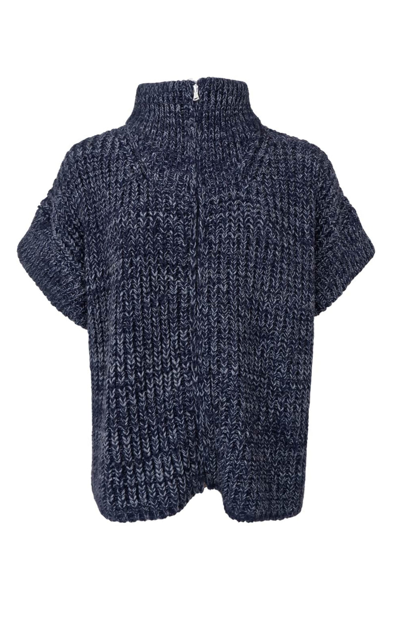 Black Colour Vest - Drew - Navy