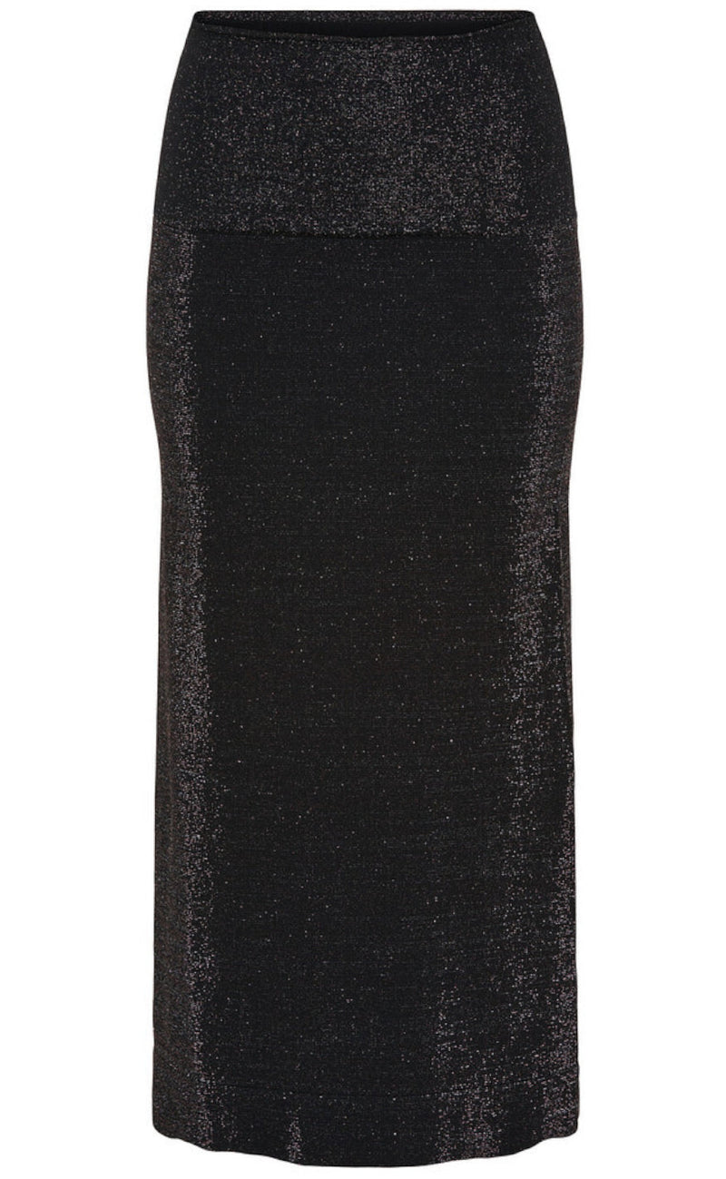Tim & Simonsen Kjole/ Skjørt - Las Vegas - Black/ Silver Glitter