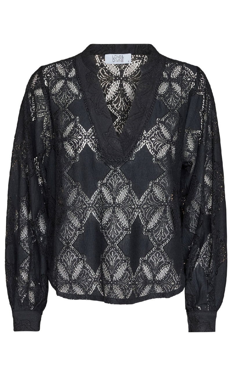 Love & Divine Bluse - Love1307 - Black