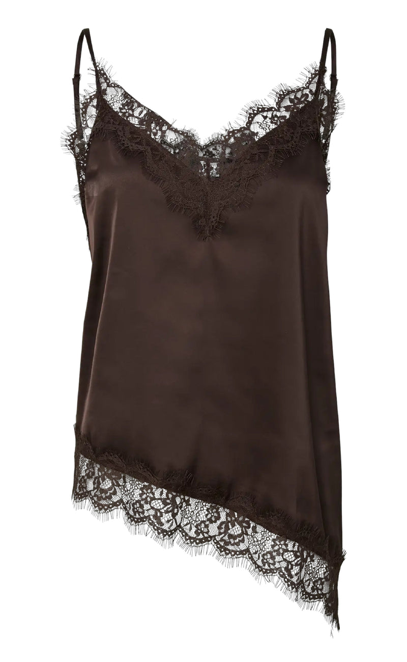 Pieces Topp - Nomi Strap - Hot Fudge