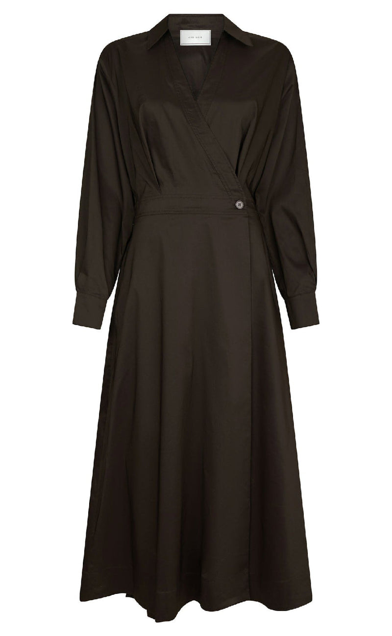 Neo Noir Kjole - Ottana - Chocolate Brown