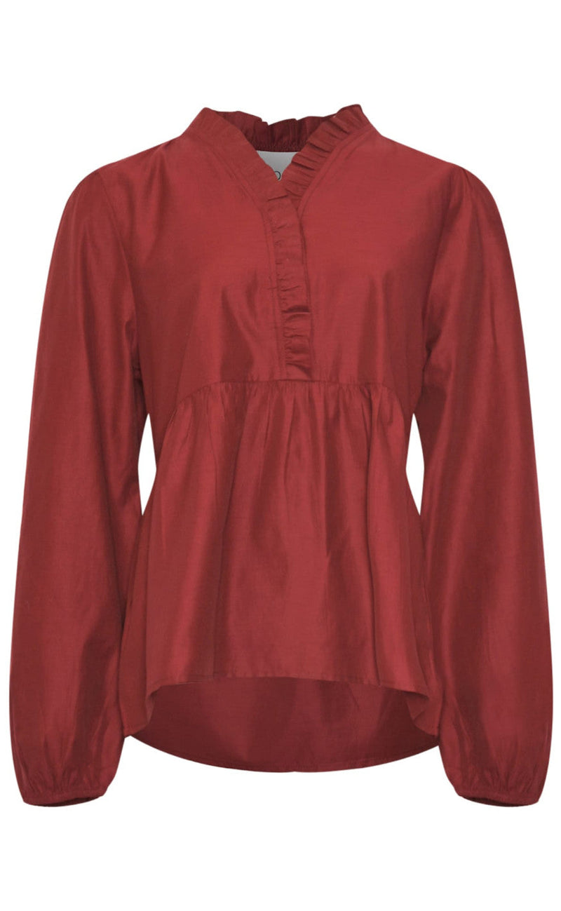 Noella Bluse - Matti - Dusty Mahogany