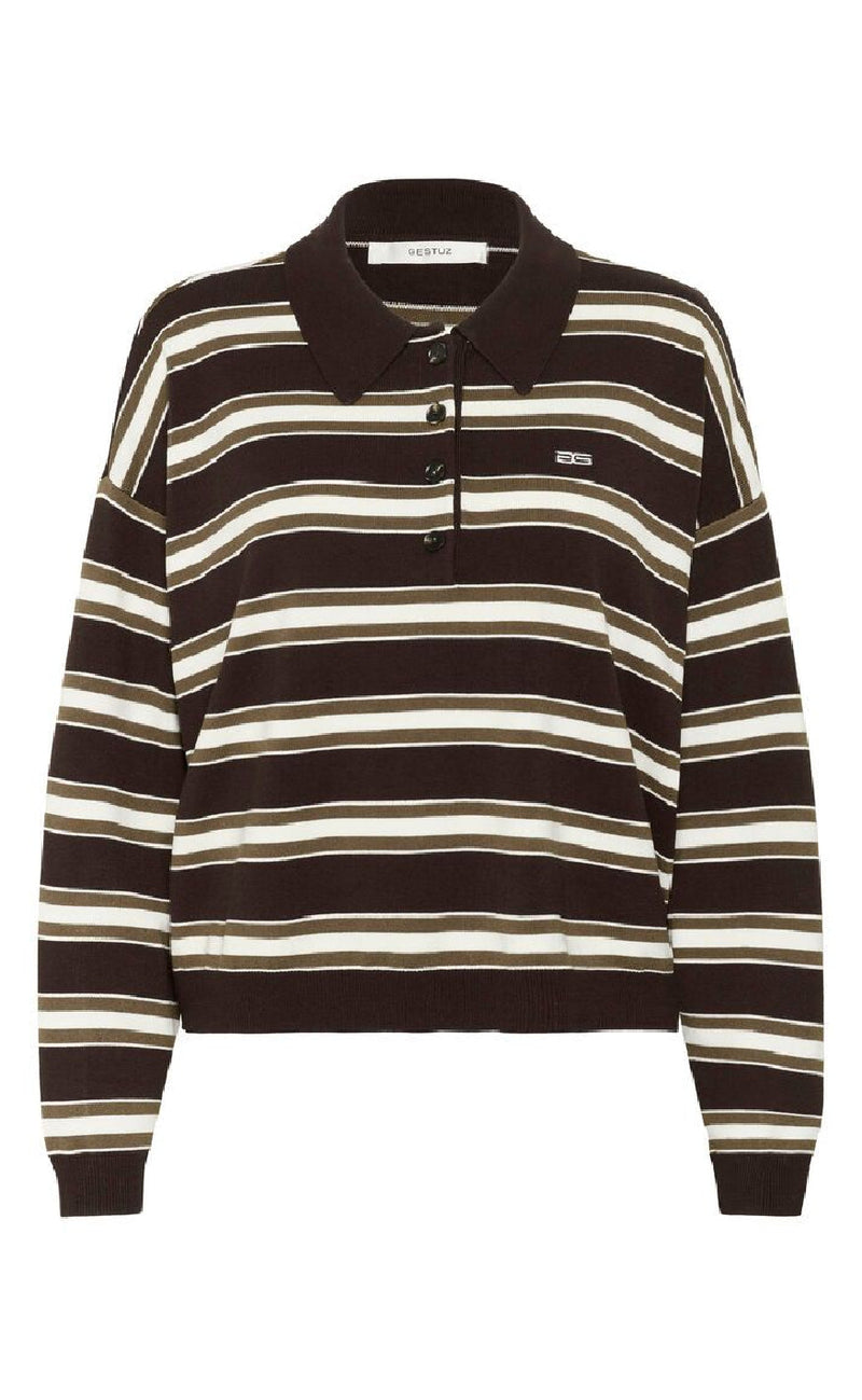 Gestuz Pullover - Paige - Mole / Dark Beach / Egret