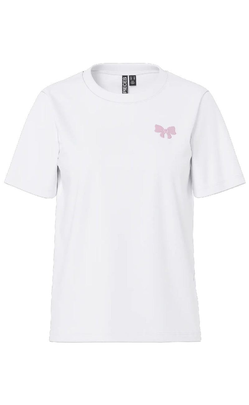 Pieces T-shirt - Ria SS - Bright White Option 4