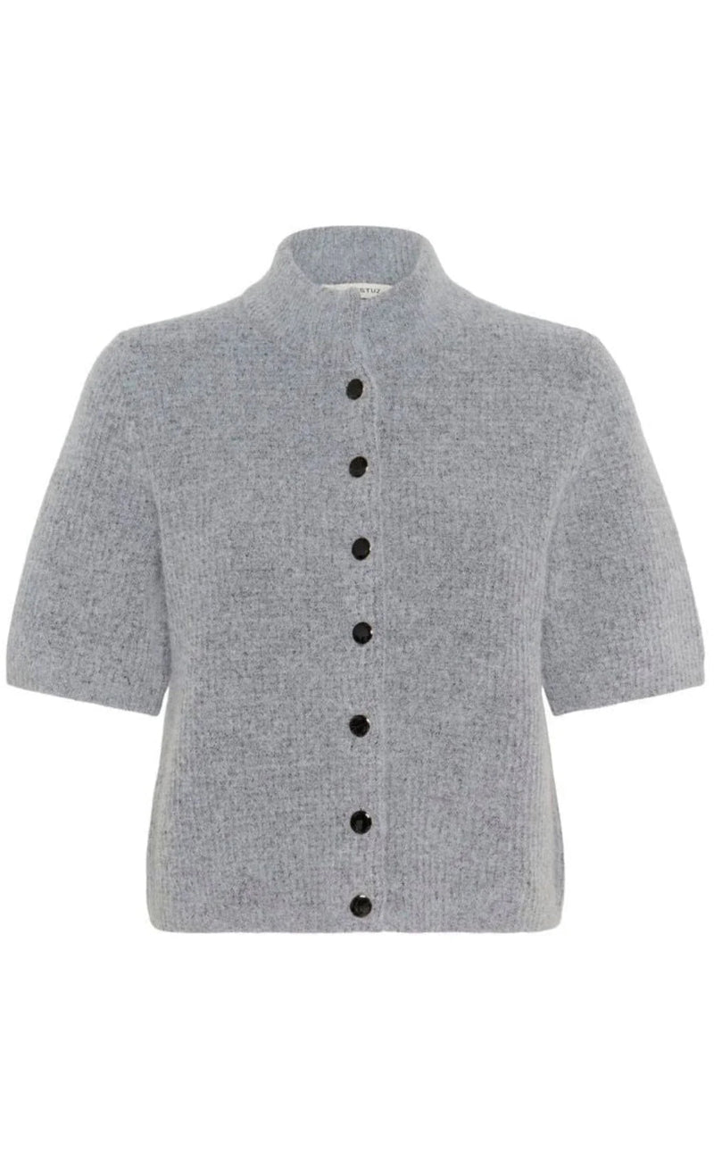 Gestuz Cardigan - Alpha - Pearl Blue Melange