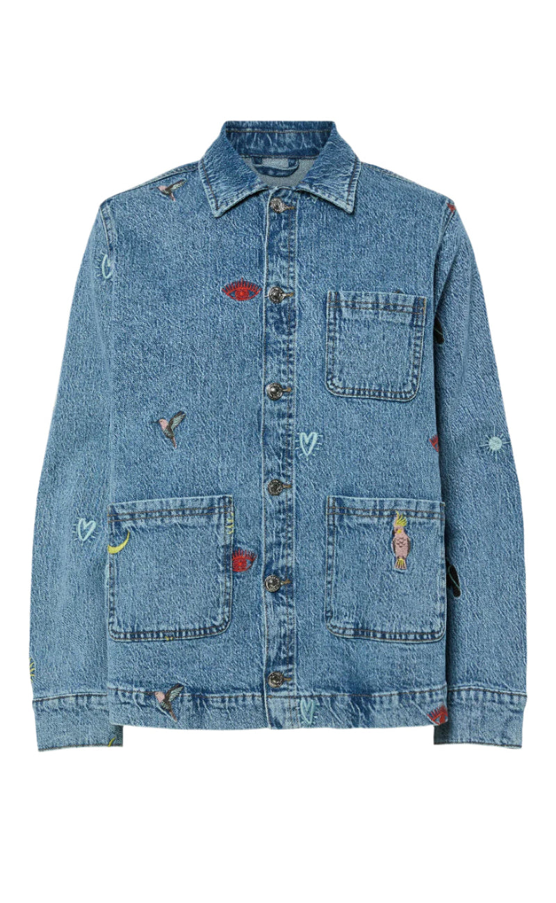 Pieces Jakke - Jidi - Medium Blue Denim