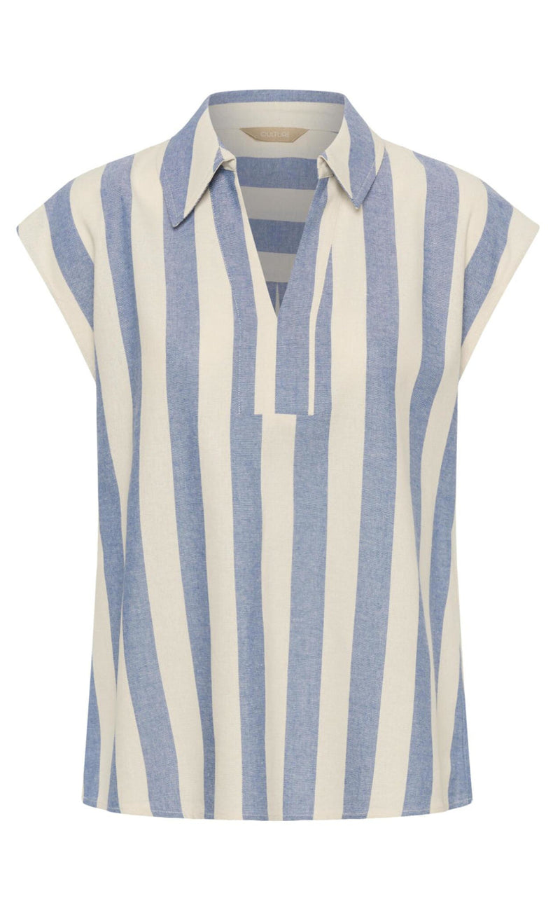 Culture Topp - Kapina - Whitecap/Blue Stripe