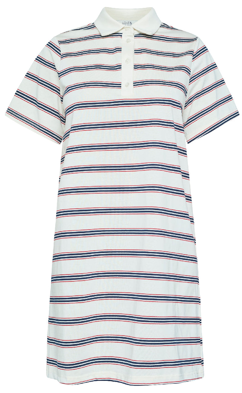 Love & Divine Kjole - Love1349 - Cream/Stripe