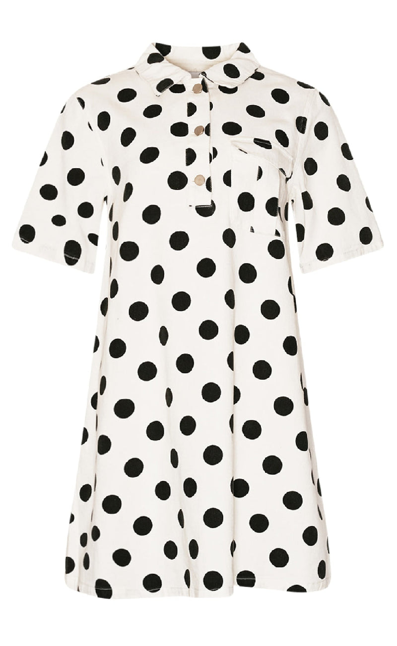 Noella Kjole - Jozie - Carmella White Print