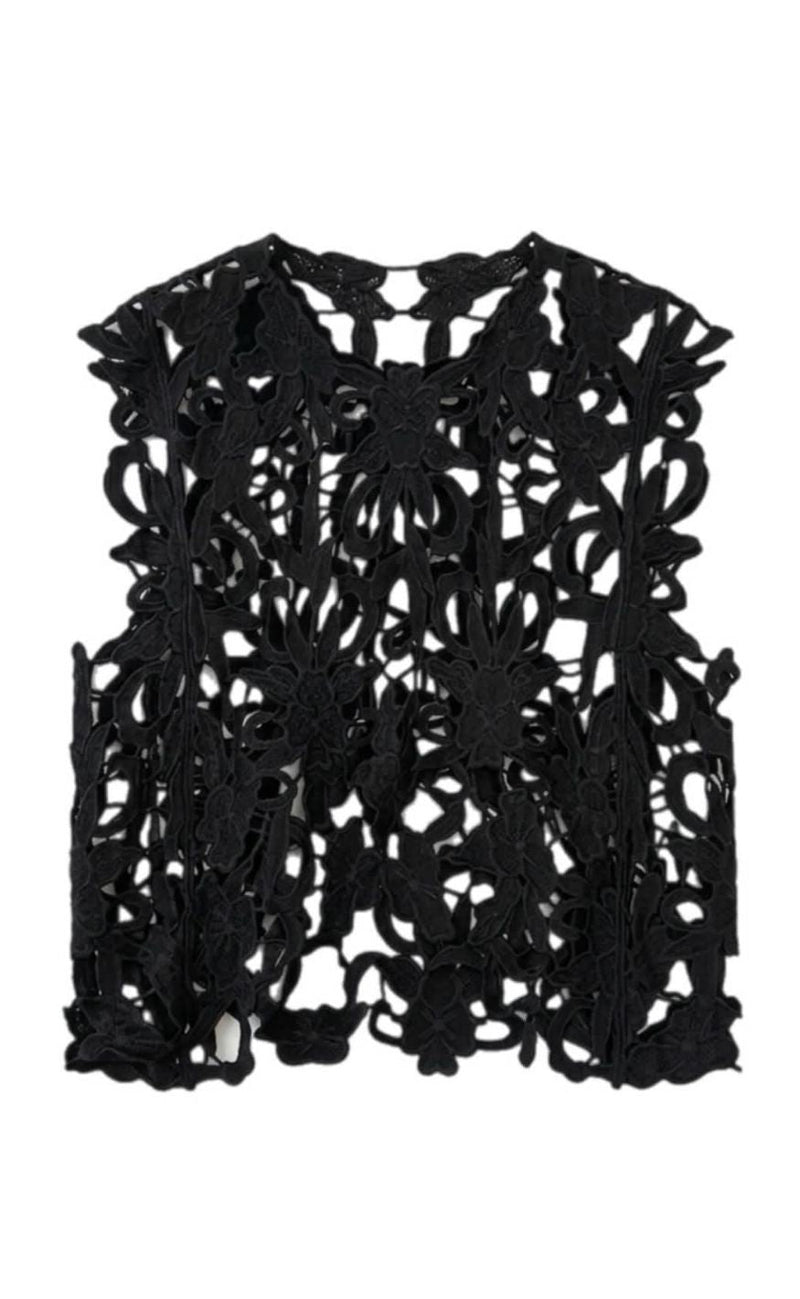 Tim & Simonsen Topp - Gudrun Lace - Black