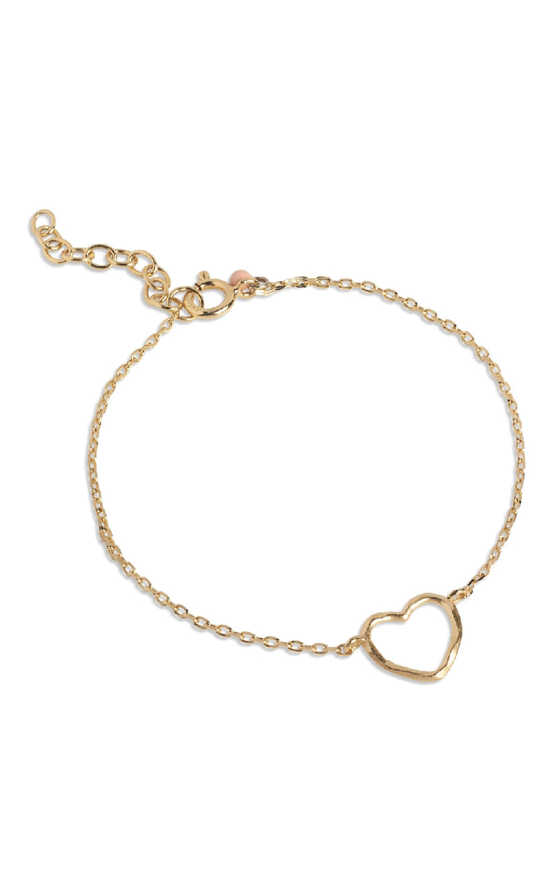 ENAMEL Copenhagen Armbånd - Organic Heart - Gold Colour