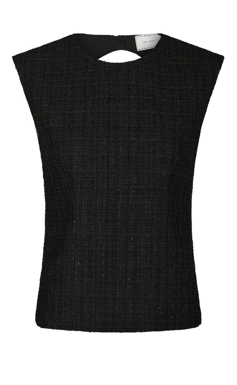 Neo Noir Bluse - Rafli - Black